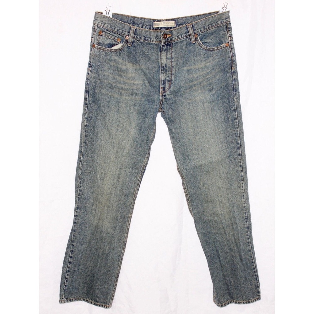 96 North Denim Blue Jeans Slim Straight Leg